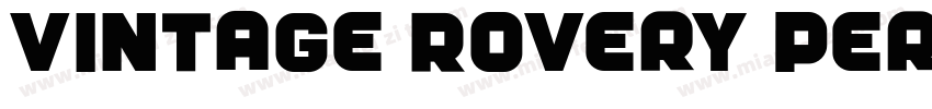 Vintage Rovery Perso字体转换